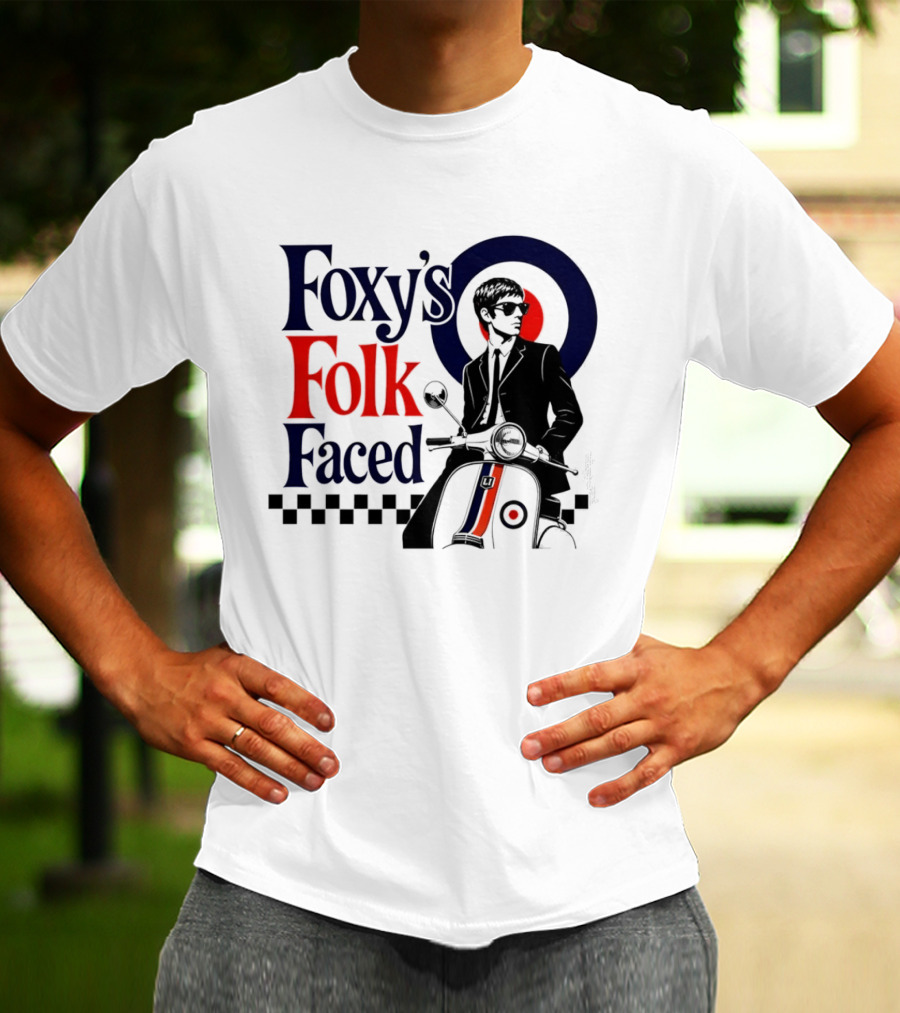 Foxy's Folk Faced Mod Scooter T-Shirt