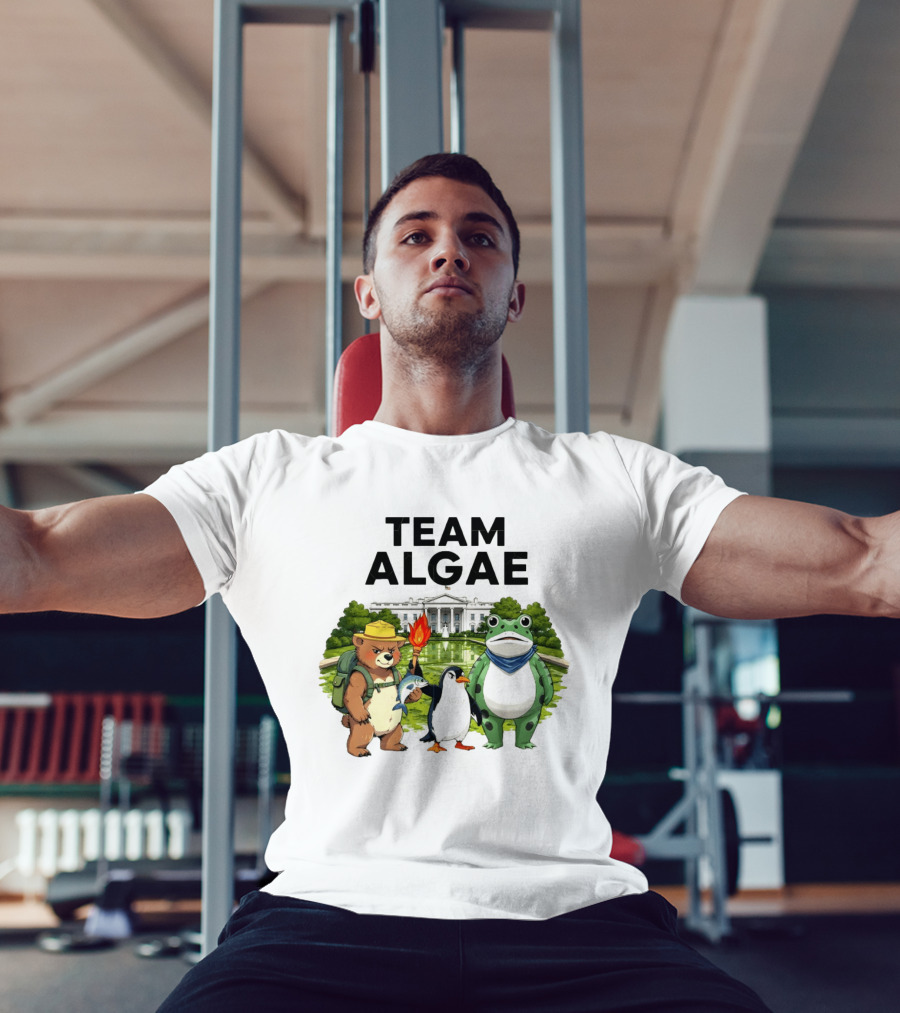 Team Algae Frog Penguin Bear White House 2026 Make Algae Great Again T-Shirt