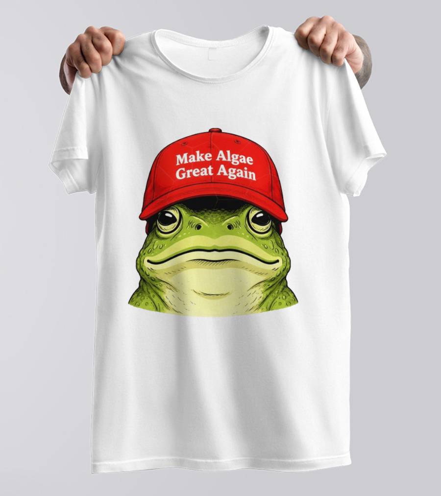 Frog Team Algae Make Algae Great Again Hat Patriotic American Flag 2026 T-Shirt