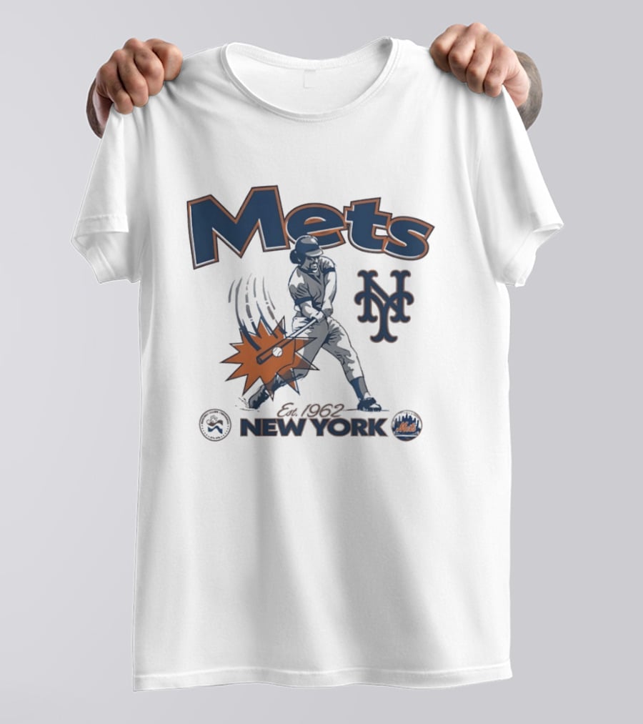 Mets New York Est 1962 Baseball Club National League Centennial 1876 1976 T-Shirt
