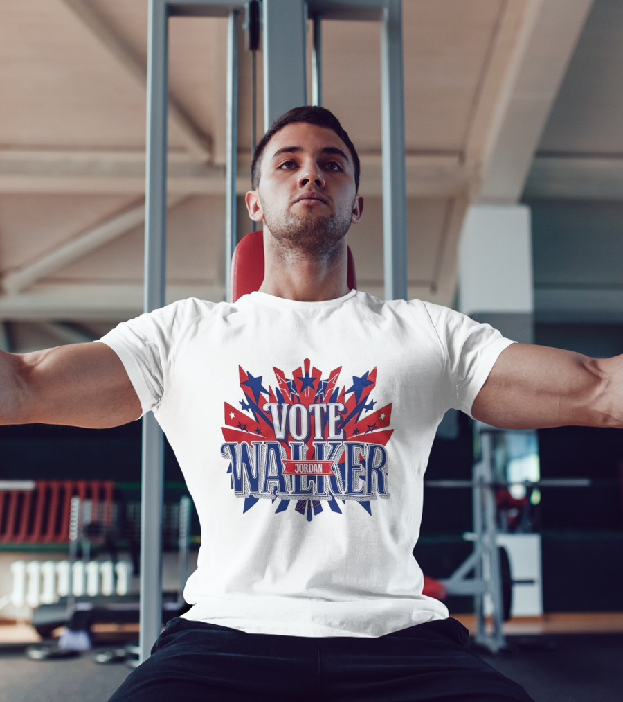 Vote Walker Jordan Patriotic Stars And Stripes T-Shirt