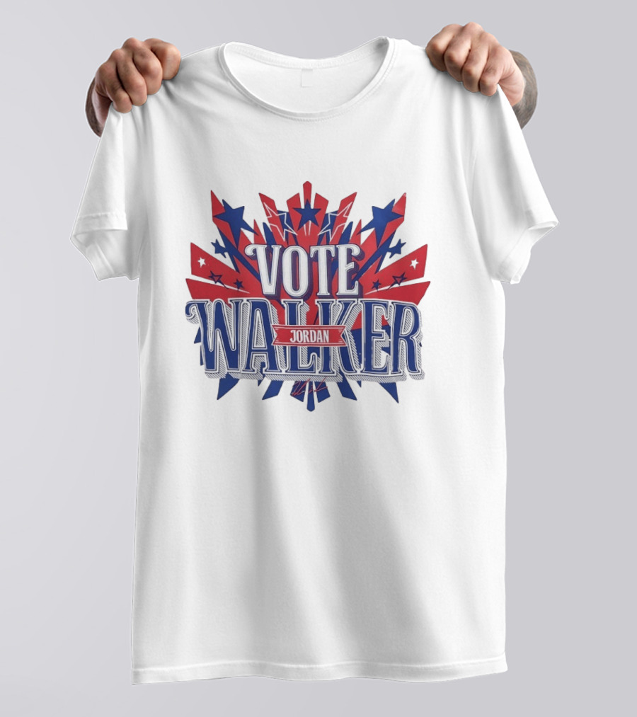 Vote Walker Jordan Patriotic Stars And Stripes T-Shirt
