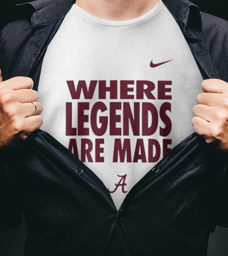 Alabama Crimson Tide Nike Where Legends Are Made T-Shirt
