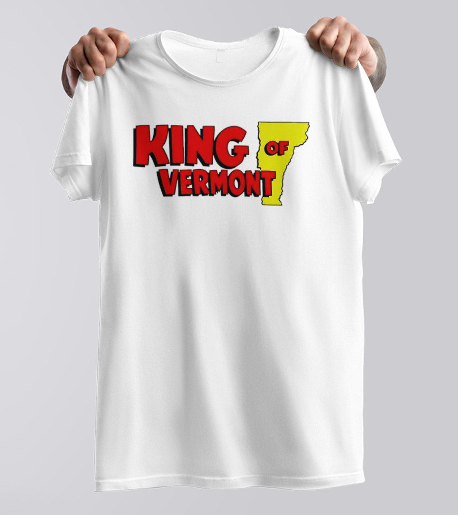 KING OF VERMONT Map T-Shirt