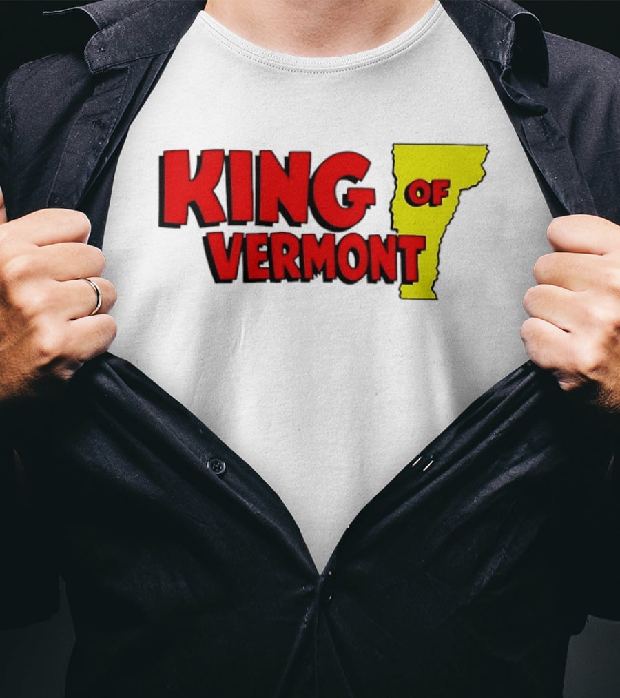 KING OF VERMONT Map T-Shirt