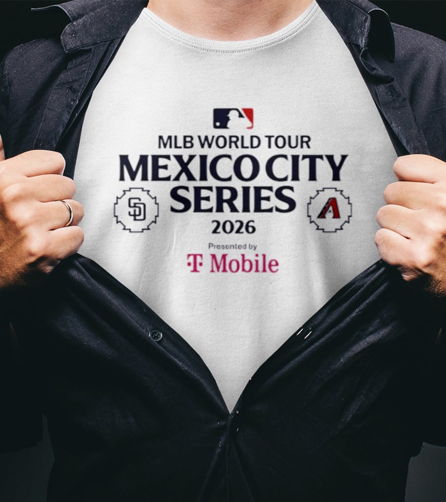 MLB World Tour Mexico City Series 2026 San Diego Padres Vs Arizona Diamondbacks Presented By Mobile T-Shirt