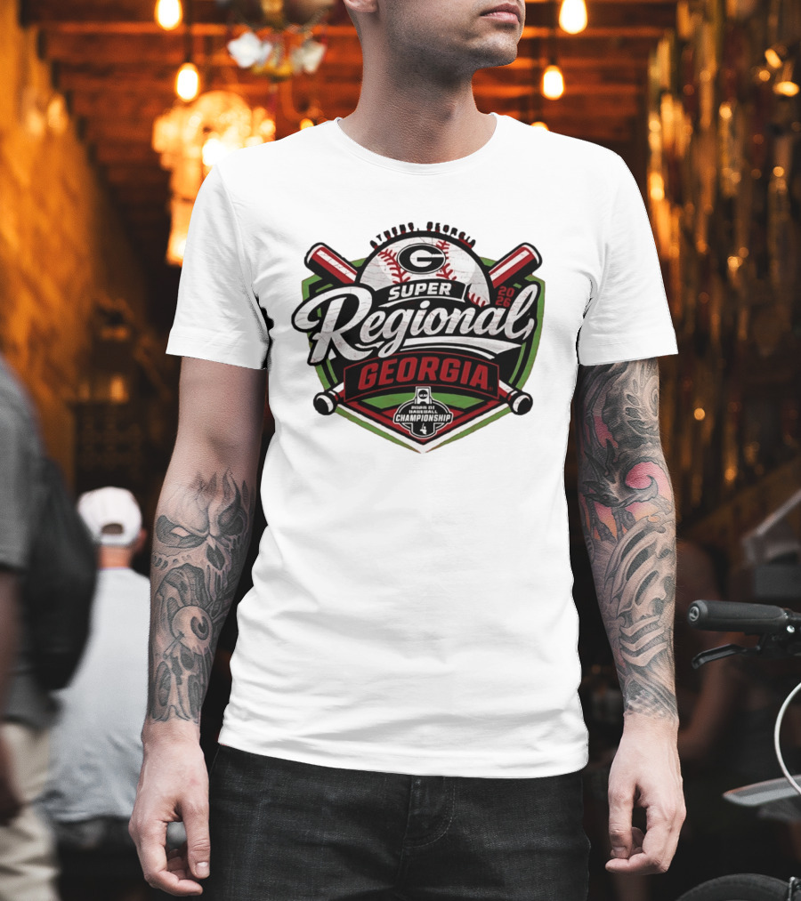 Georgia Bulldogs Baseball Super Regional Championship Athens 2026 T-Shirt