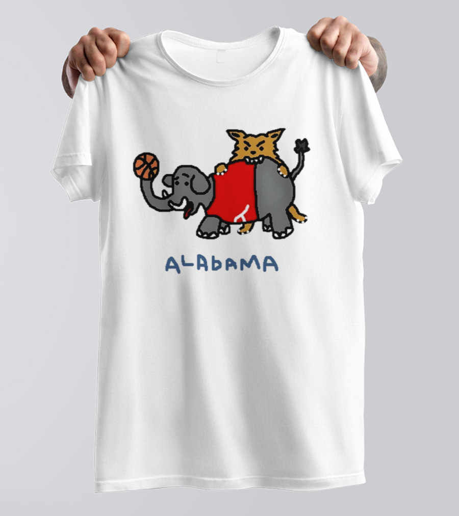 Kentucky Wildcats Vs Alabama Crimson Tide Basketball 2026 SEC Rivalry Paint T-Shirt