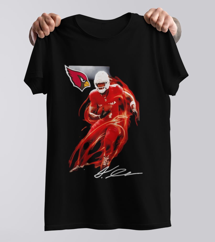 Arizona Cardinals Jeremiyah Love Legacy Rookie Football Player Signature Flame T-Shirt