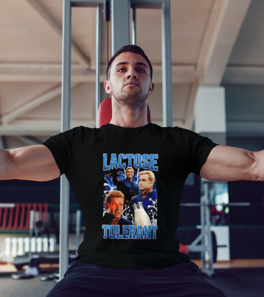 Lactose Tolerant Homelander Milk Meme T-Shirt