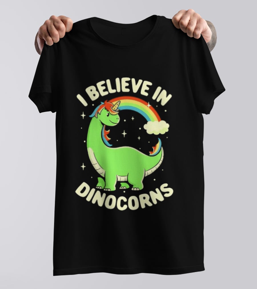 I Believe In Dinocorns Dinosaur Unicorn Rainbow Magic T-Shirt