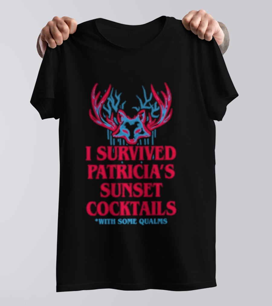 I Survived Patricia's Sunset Cocktails With Some Qualms Fox Antlers T-Shirt