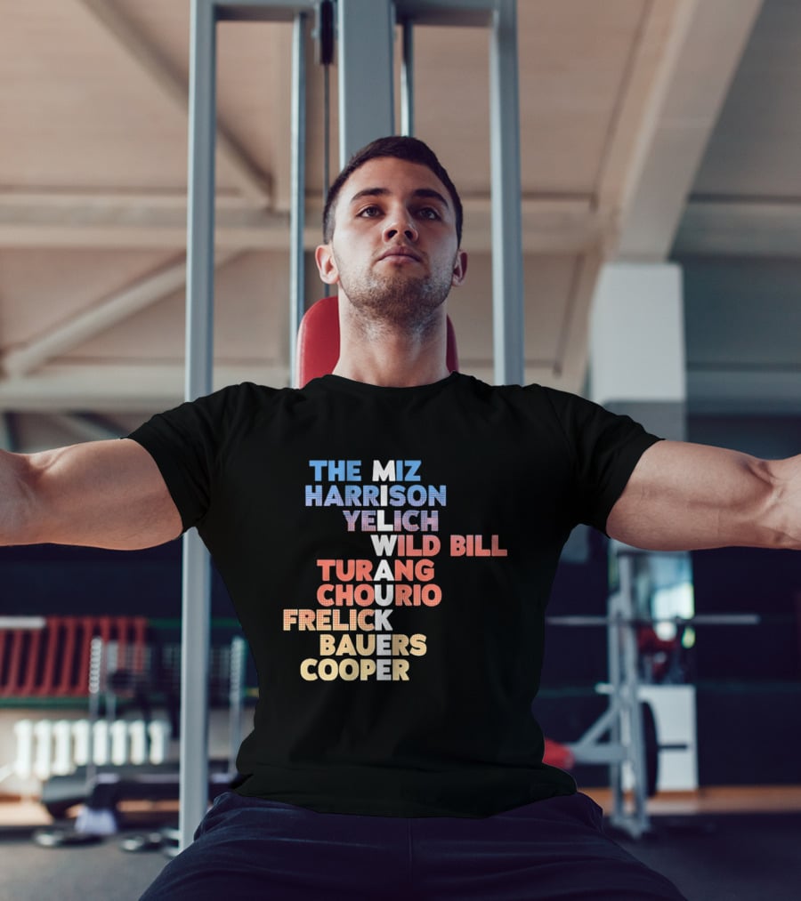 Milwaukee Brewers 2026 Roster Names The Miz Harrison Yelich Wild Bill Turang Chourio Frelick Bauers Cooper T-Shirt