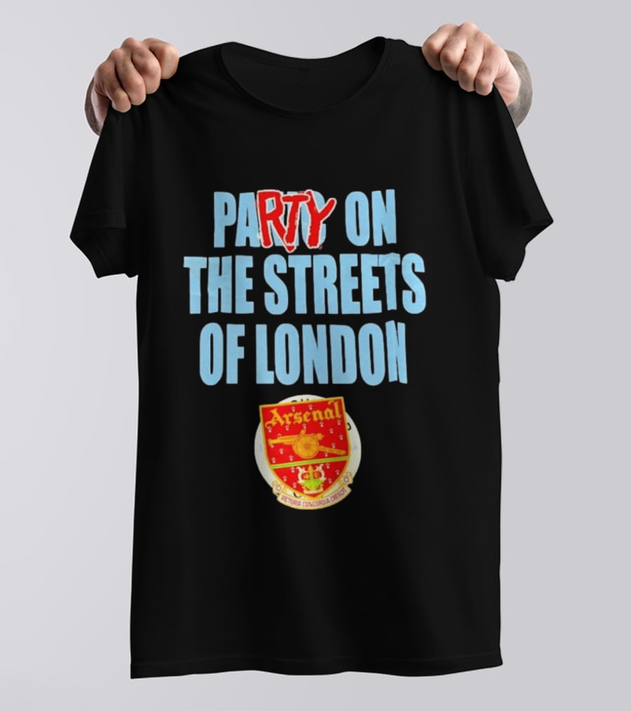Arsenal Football Club Party On The Streets Of London T-Shirt