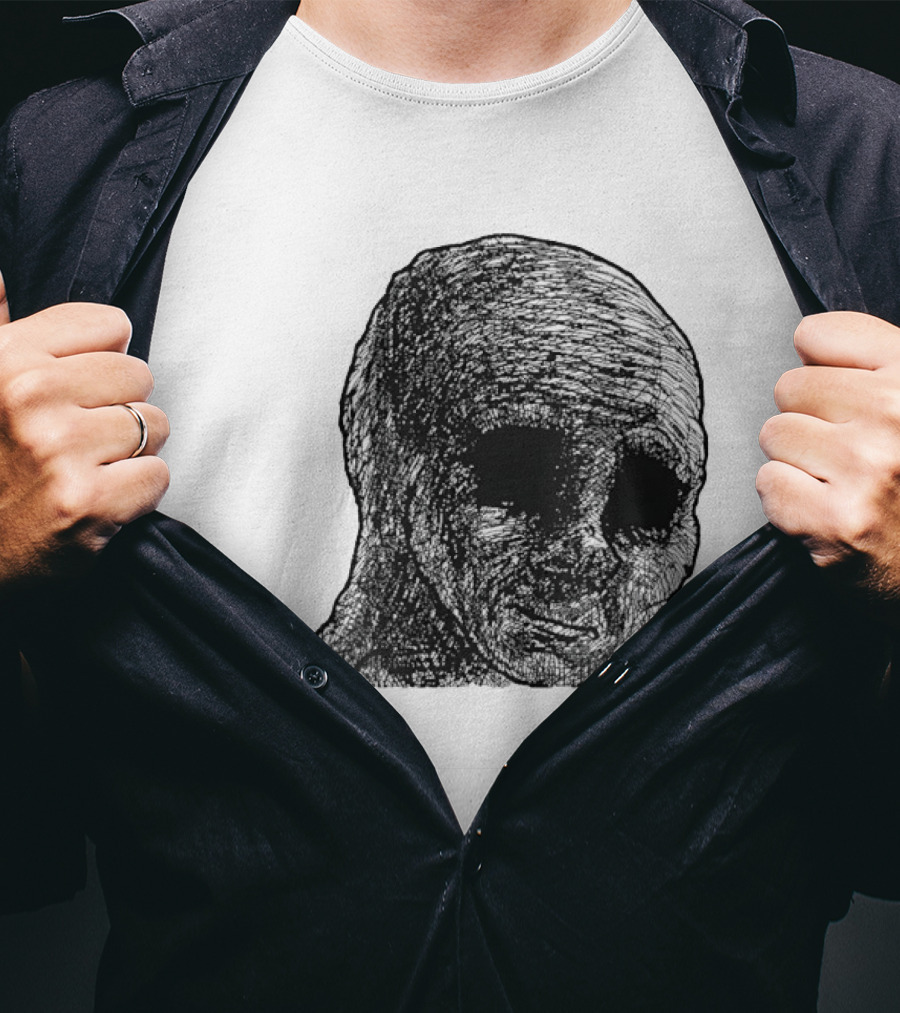Withered Wojak Feels Doomer Meme Aesthetic T-Shirt
