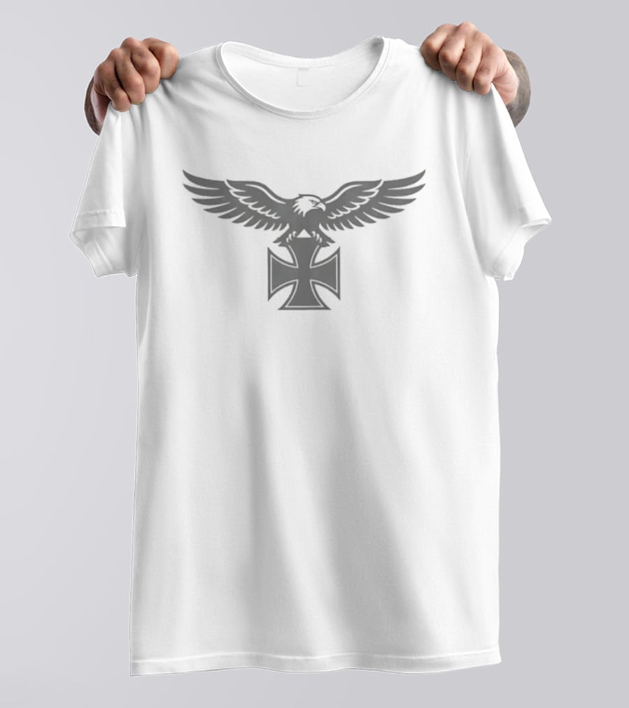 Blackout Eagle Iron Cross Military T-Shirt