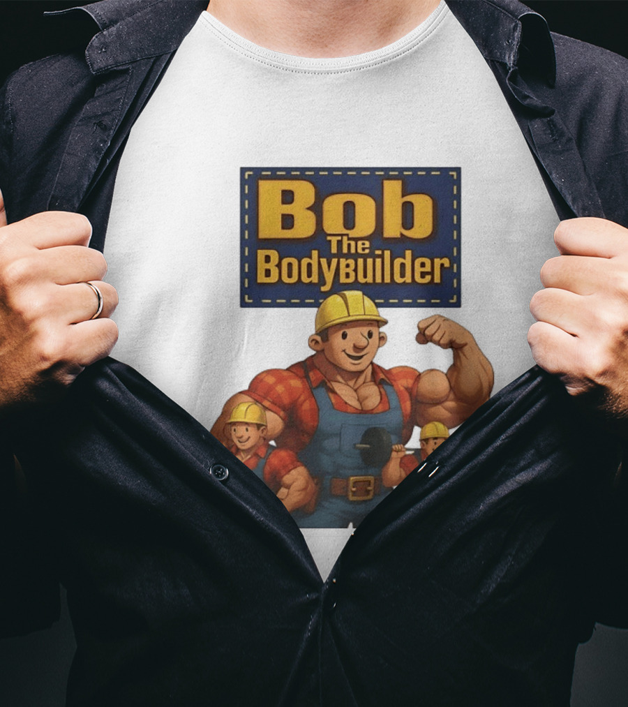 Bob The Bodybuilder Strongman Lifting Weights Movie T-Shirt