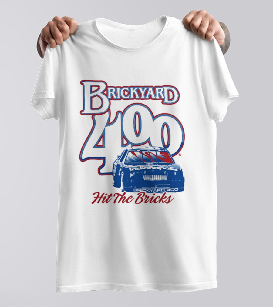 Brickyard 400 Hit The Bricks Indianapolis Motor Speedway Racing Car T-Shirt