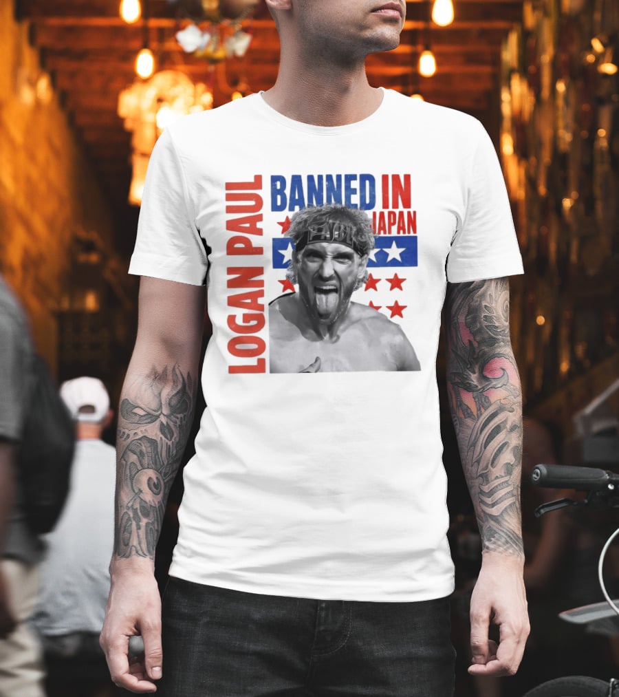 Logan Paul Banned In Japan Stars And Stripes T-Shirt