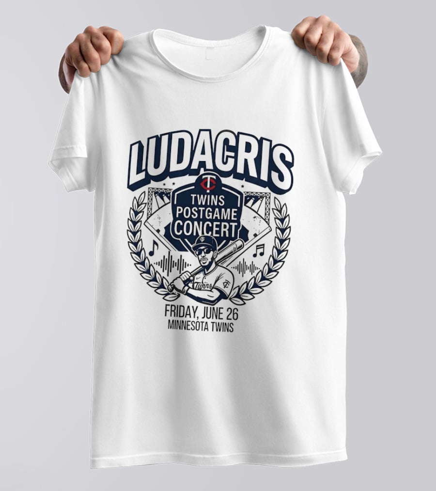 Ludacris Twins Postgame Concert Minnesota June 26 Baseball Event T-Shirt