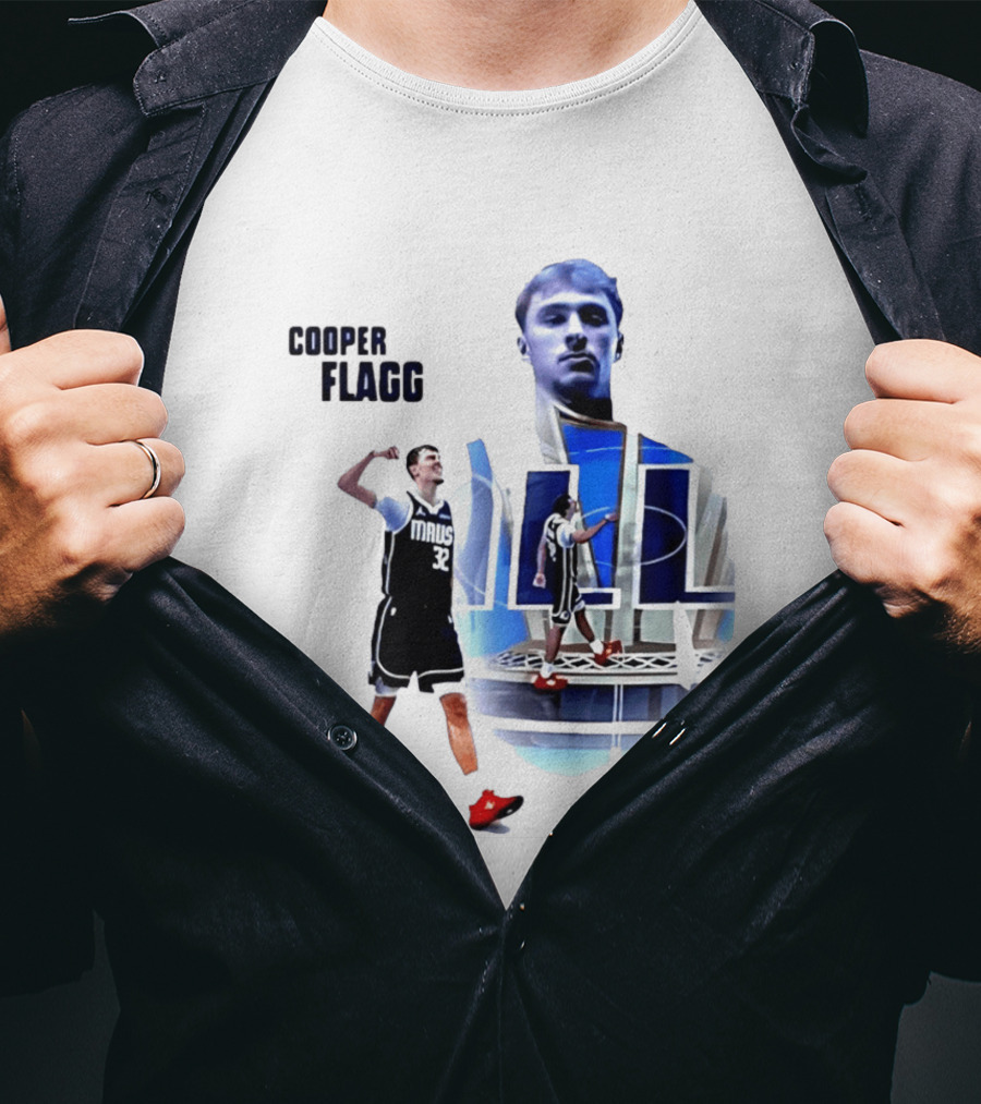 Cooper Flagg Dallas Mavericks MAUS 32 Basketball Player Art 2026 NBA Rookie Of The Year T-Shirt