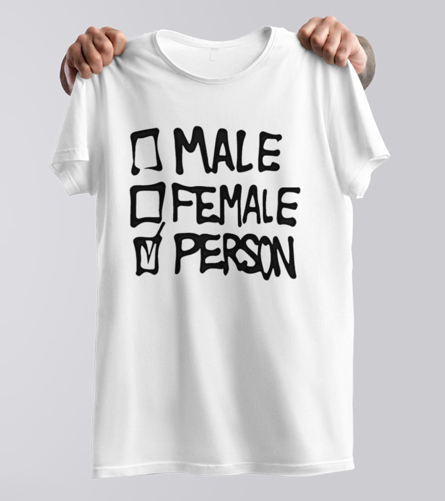 Male Female Person Checklist T-Shirt
