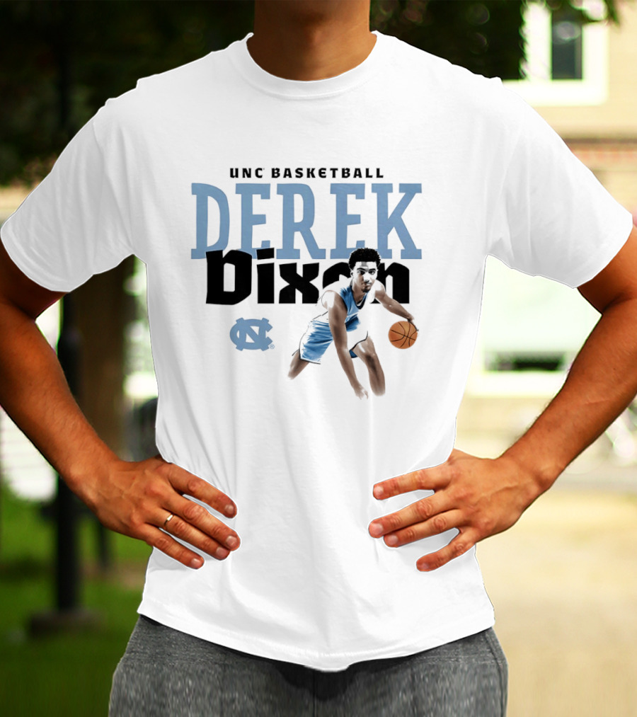 UNC Basketball Derek Dixon Player Pose Star T-Shirt