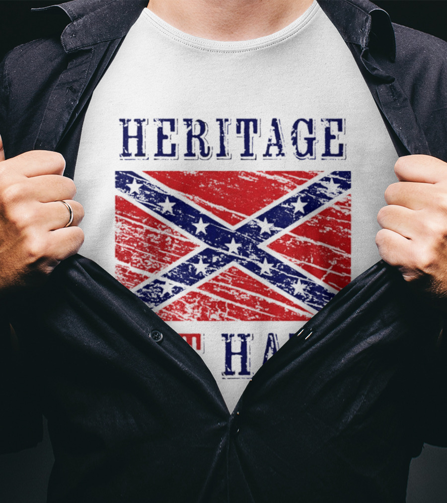 Heritage Not Hate Confederate Flag Southern T-Shirt