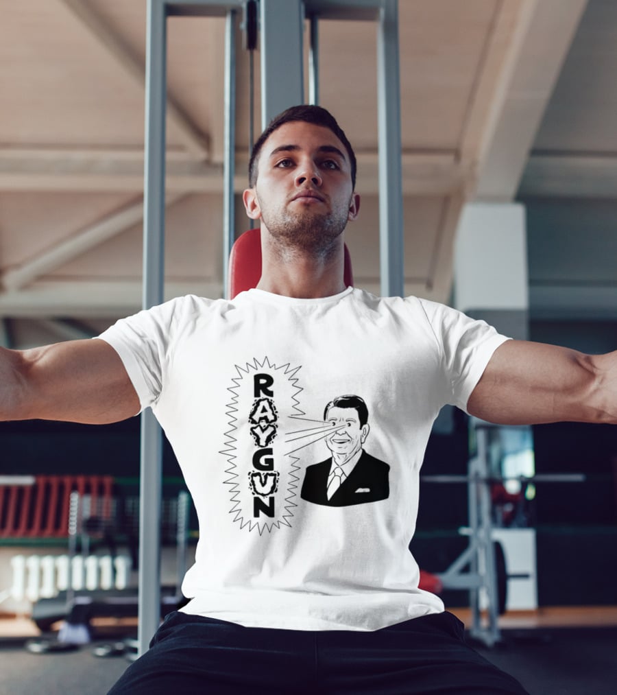 Raygun Ronald Reagan Laser Eyes T-Shirt
