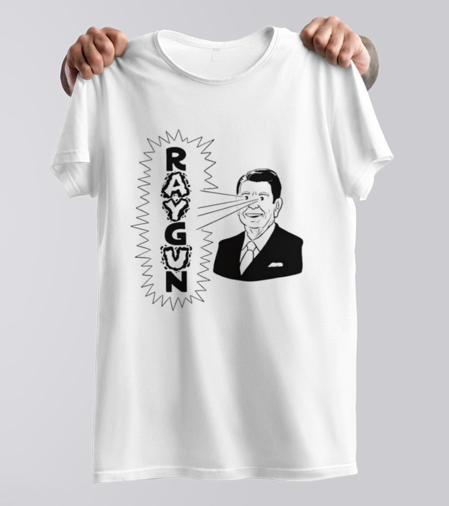 Raygun Ronald Reagan Laser Eyes T-Shirt