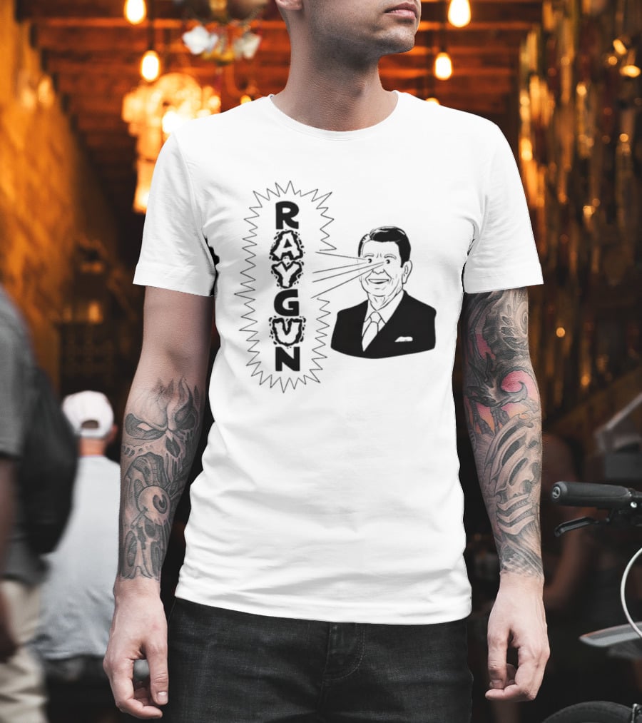 Raygun Ronald Reagan Laser Eyes T-Shirt