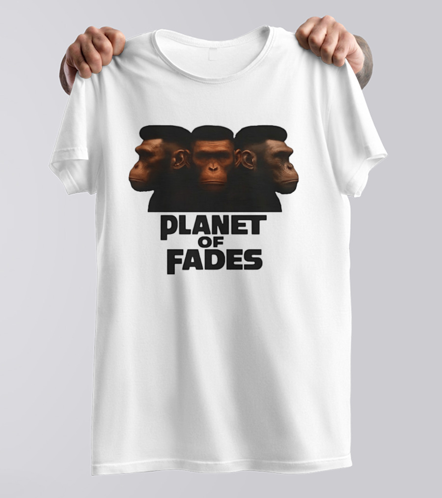 Three Chimpanzees Planet Of Fades T-Shirt