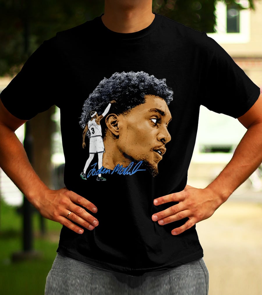 Anthony Edwards Minnesota Timberwolves Jordan McLaughlin Signature T-Shirt