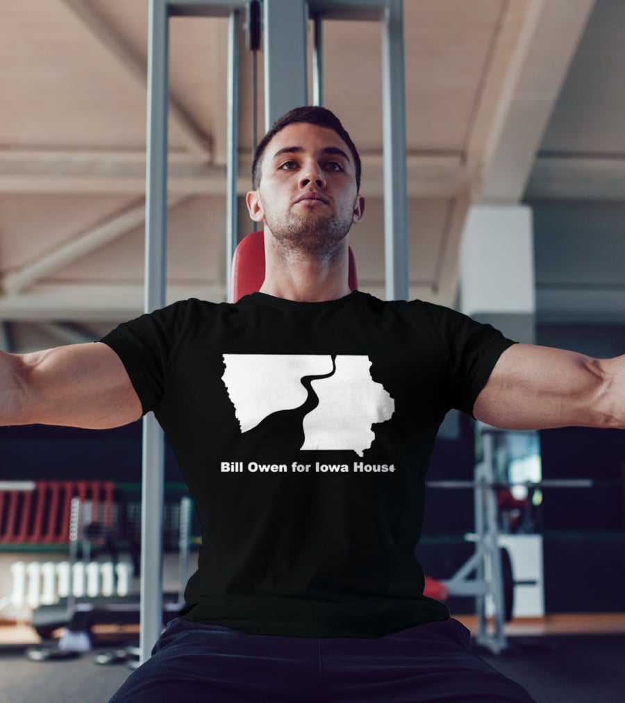 Bill Owen For Iowa House Campaign Map T-Shirt