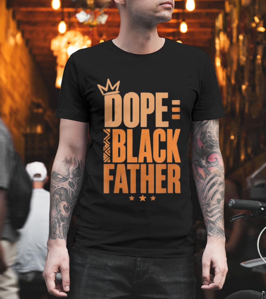 Dope Black Father Crown Stars T-Shirt