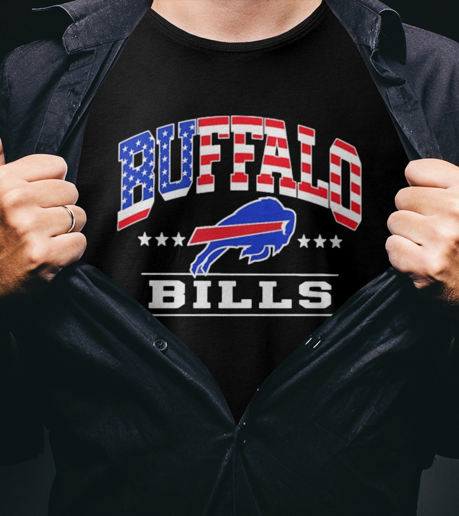Buffalo Bills 1776 2026 American Flag 250 Years 4th Of July Celebration T-Shirt