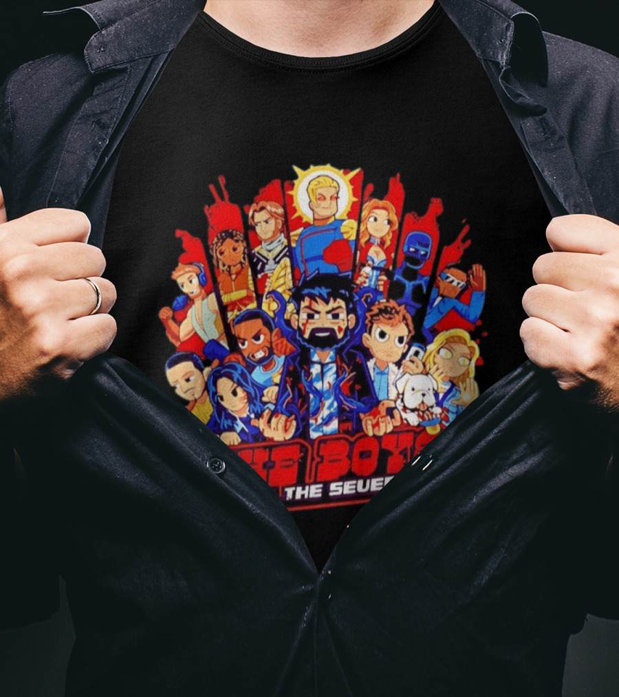 The Boys Vs The Seven Chibi Homelander Character Clash T-Shirt