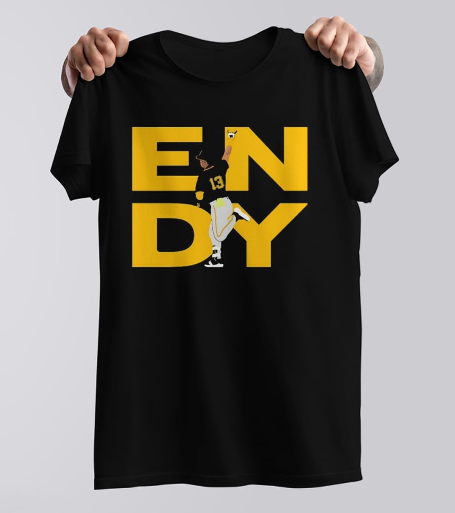Endy Rodríguez 13 Pittsburgh Pirates Baseball T-Shirt
