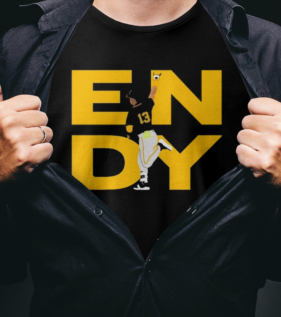 Endy Rodríguez 13 Pittsburgh Pirates Baseball T-Shirt