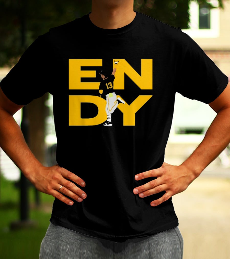 Endy Rodríguez 13 Pittsburgh Pirates Baseball T-Shirt