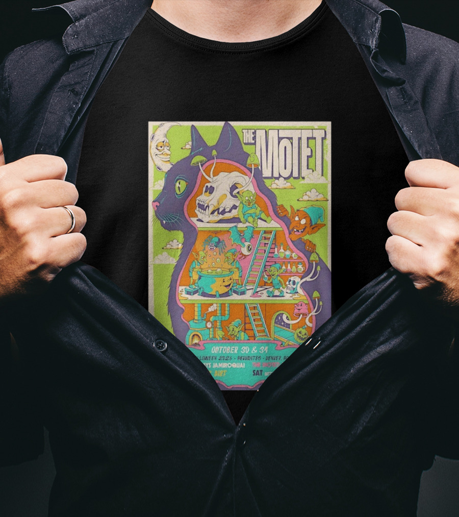 The Motet Plays Jamiroquai Halloween 2026 Cervantes Denver Concert Funk Is Dead Diggin' Dirt The Jauntee T-Shirt