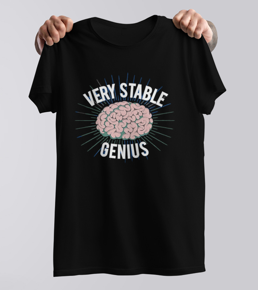 Very Stable Genius Pink Brain T-Shirt