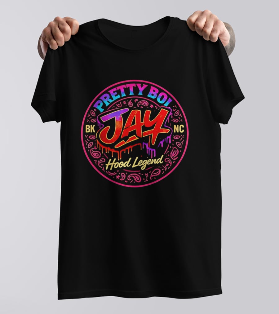 Pretty Boi Jay BK NC Hood Legend Graffiti T-Shirt