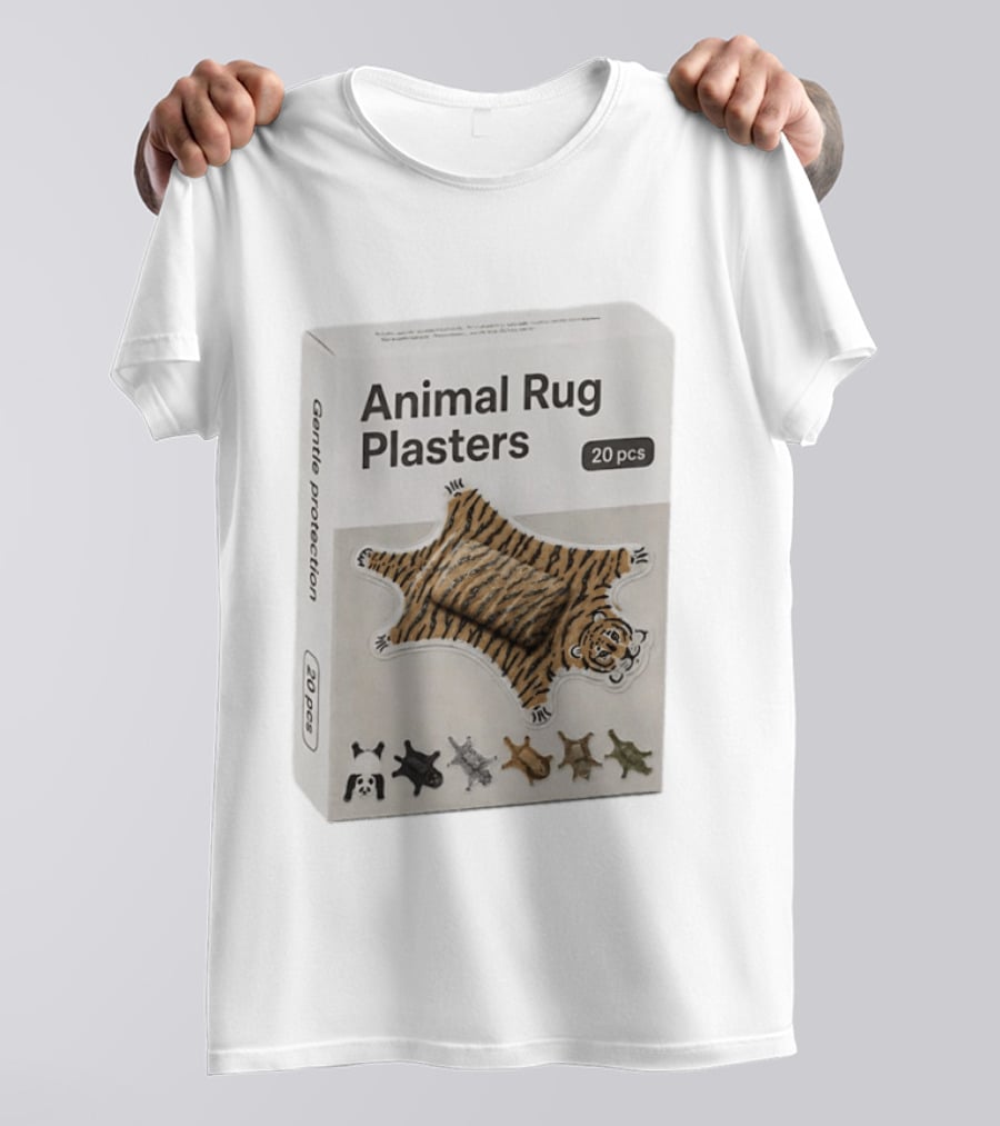 Animal Rug Plasters 20pcs Gentle Protection Tiger Panda Bear T-Shirt