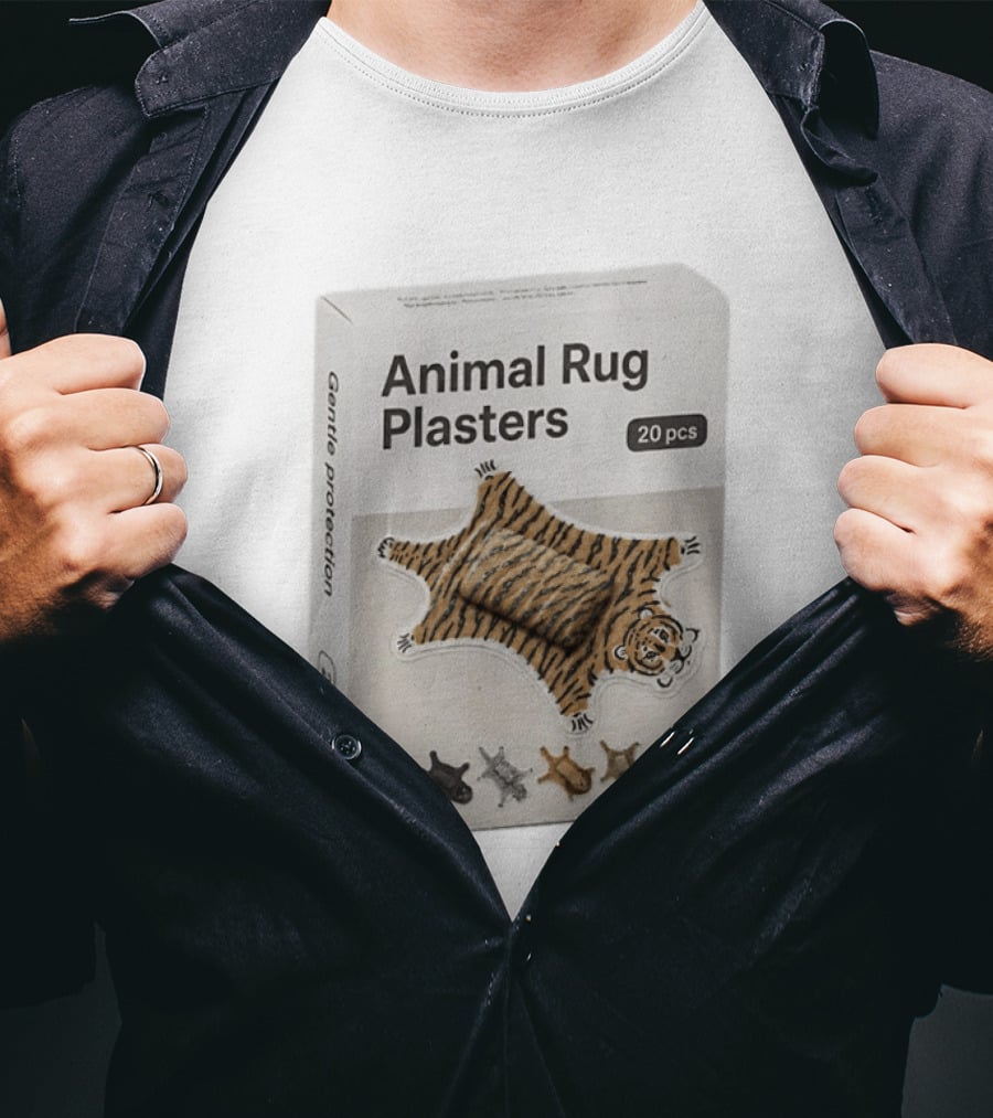 Animal Rug Plasters 20pcs Gentle Protection Tiger Panda Bear T-Shirt