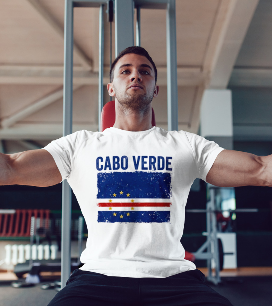 Cabo Verde Flag African Country Patriotic Stars And Stripes T-Shirt