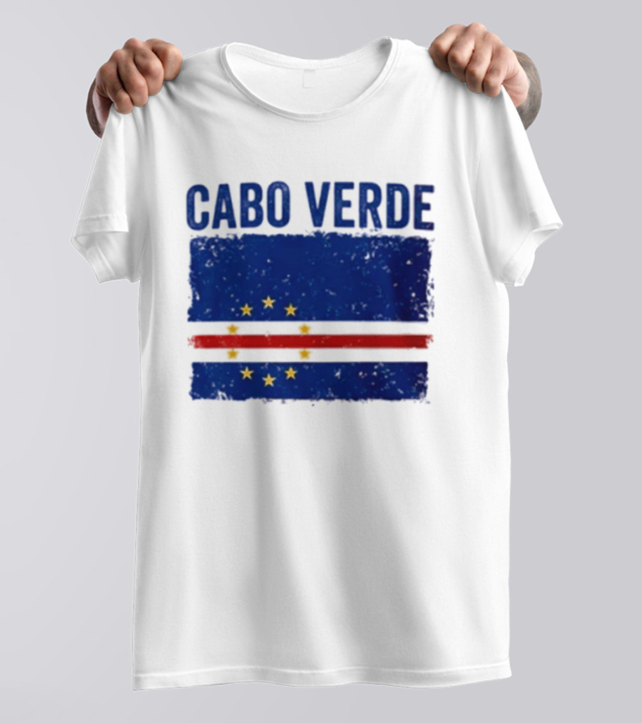 Cabo Verde Flag African Country Patriotic Stars And Stripes T-Shirt