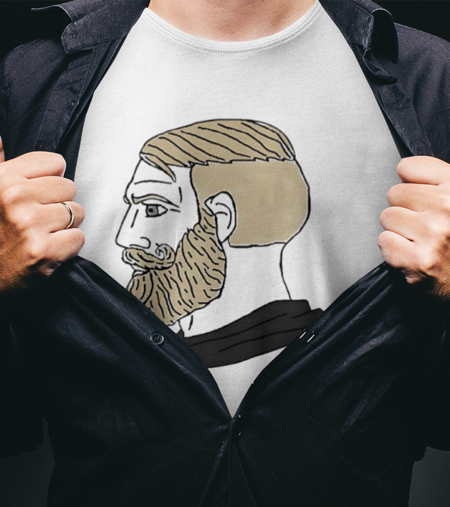 Chad Complex Gigachad Meme Alpha Male Profile T-Shirt