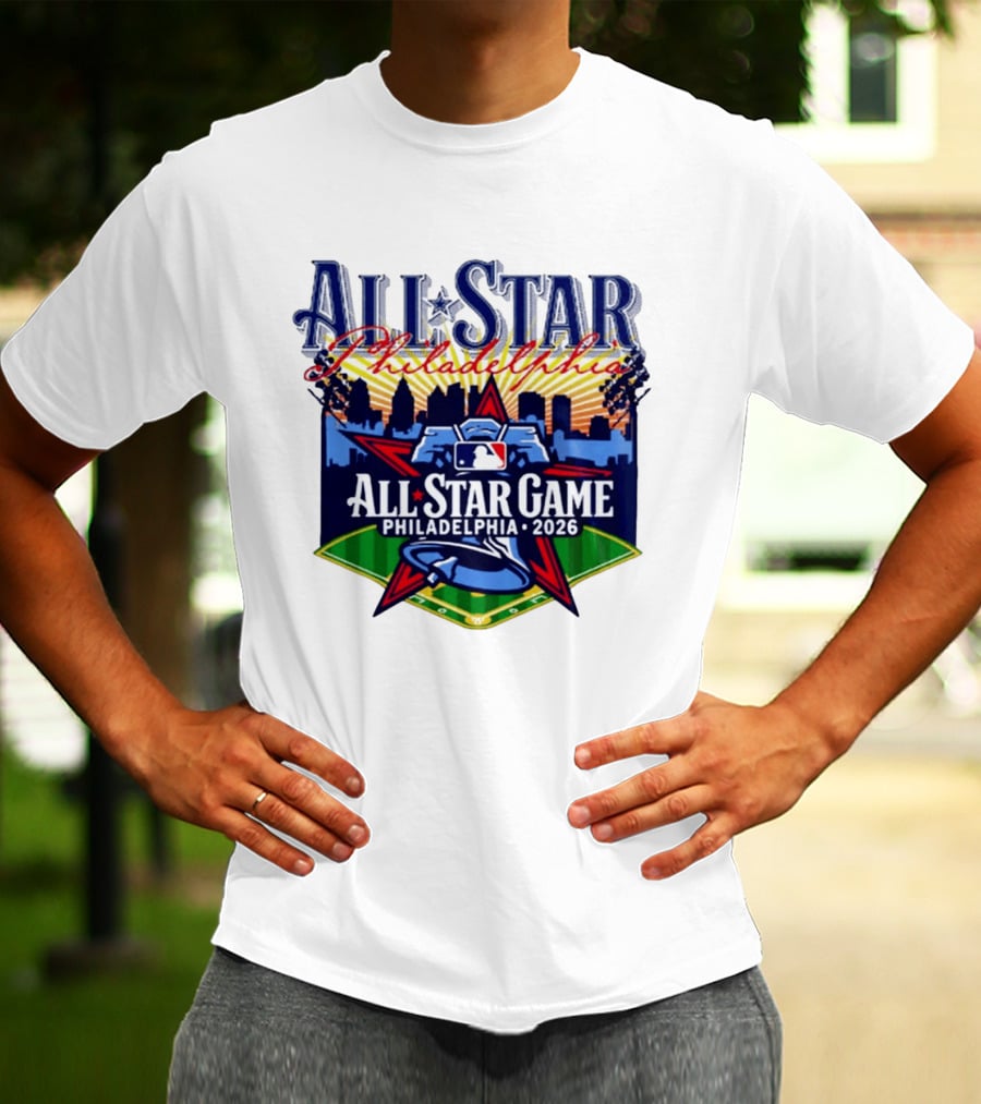 Philadelphia Phillies All Star Game 2026 Skyline Baseball MLB T-Shirt