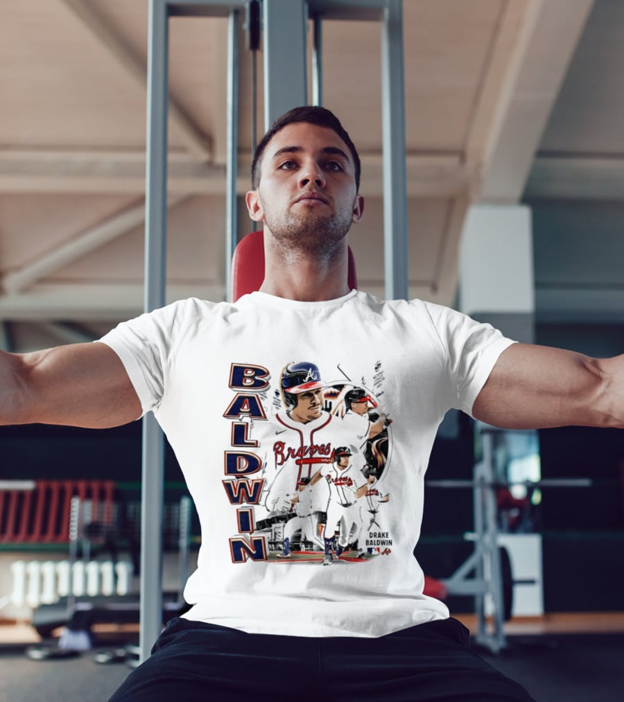 Atlanta Braves Baldwin 90s Bootleg Collage T-Shirt